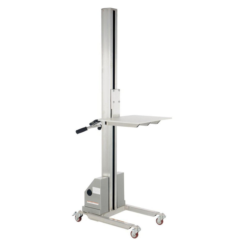  PEL-100A-D3 Mobile Battery Lift Table: 125 lb Capacity, 5-1/2 to 72" Lift Height, 24" Platform Width, 19" Platform Length Image