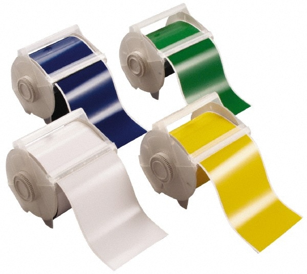 Indoor-Outdoor Tape: 4" x 100', Vinyl, Yellow