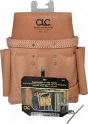 Tool Pouch: 8 Pockets, Leather