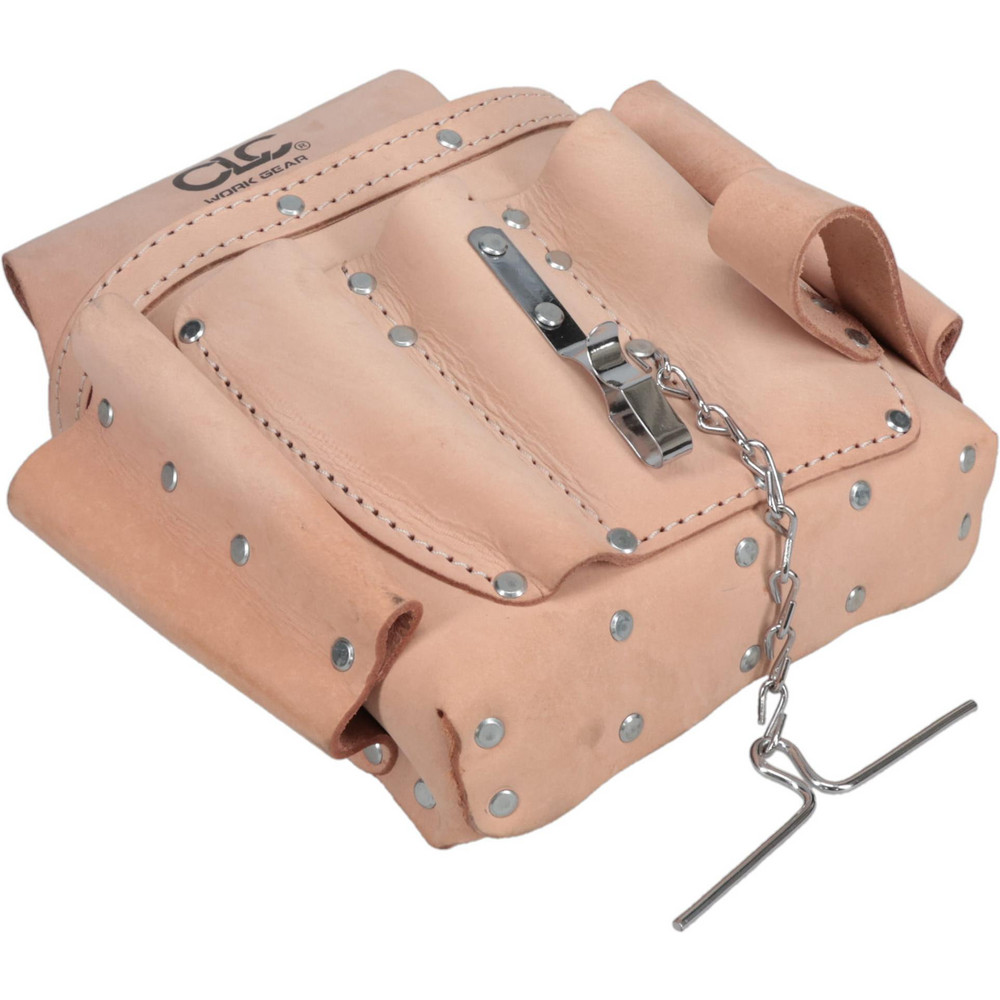 Tool Pouch: 8 Pockets, Leather - Leather