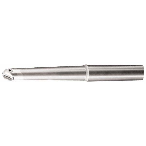 Indexable Ball Nose End Mill: 0.4724" Cut Dia, Solid Carbide, 4.75" OAL