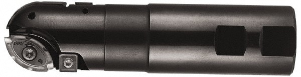 Indexable Ball Nose End Mill: 1" Cut Dia, 5" OAL