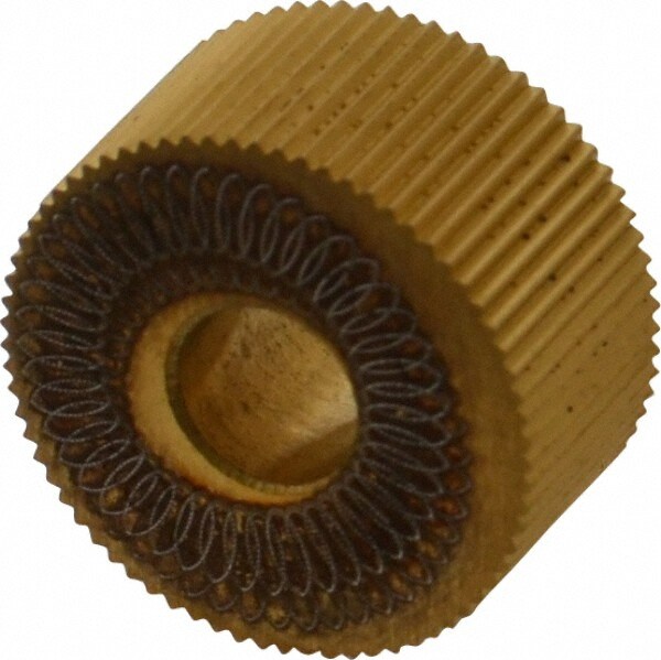 Standard Knurl Wheel: 3/4" Dia, 90 ° Tooth Angle, 30 TPI, Straight, High Speed Steel