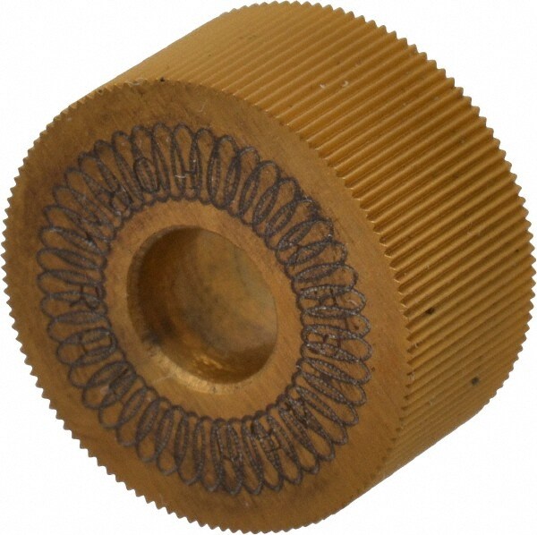 Standard Knurl Wheel: 3/4" Dia, 70 ° Tooth Angle, 50 TPI, Straight, High Speed Steel