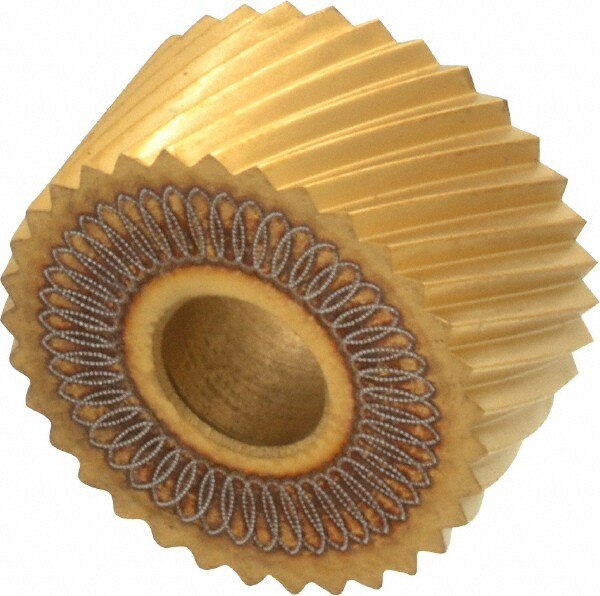 Standard Knurl Wheel: 3/4" Dia, 90 ° Tooth Angle, 16 TPI, Diagonal, High Speed Steel