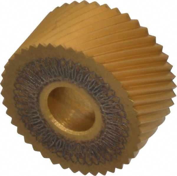 Dorian Tool 73310123642 Standard Knurl Wheel: 3/4" Dia, 90 ° Tooth Angle, 20 TPI, Diagonal, High Speed Steel 