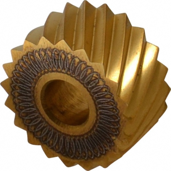 Dorian Tool 73310123766 Standard Knurl Wheel: 3/4" Dia, 90 ° Tooth Angle, 10 TPI, Diagonal, High Speed Steel 