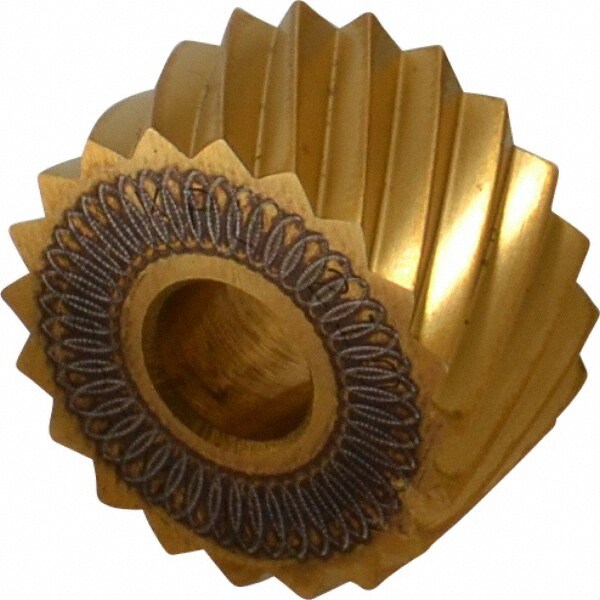 Standard Knurl Wheel: 3/4" Dia, 90 ° Tooth Angle, 10 TPI, Diagonal, High Speed Steel