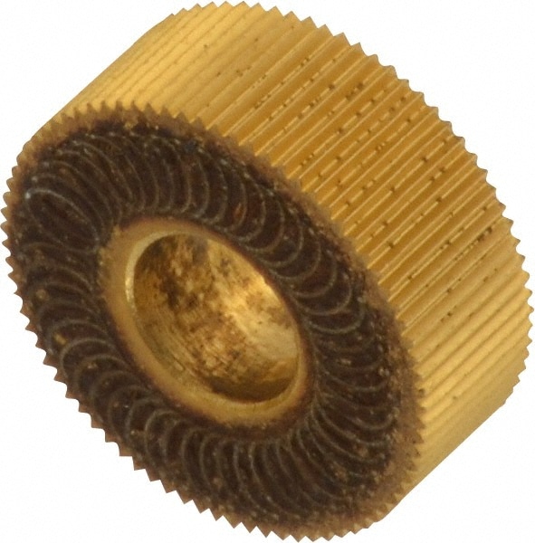 Dorian Tool 73310124514 Standard Knurl Wheel: 1/2" Dia, 70 ° Tooth Angle, 50 TPI, Straight, High Speed Steel 