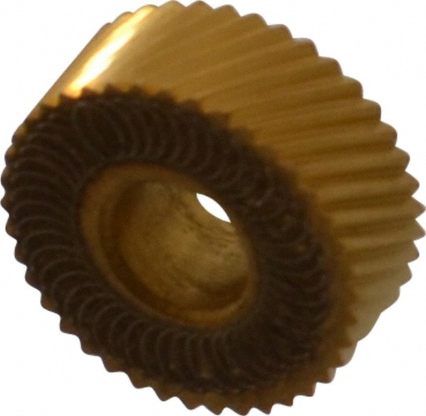 Dorian Tool 73310124616 Standard Knurl Wheel: 1/2" Dia, 90 ° Tooth Angle, 30 TPI, Diagonal, High Speed Steel Image