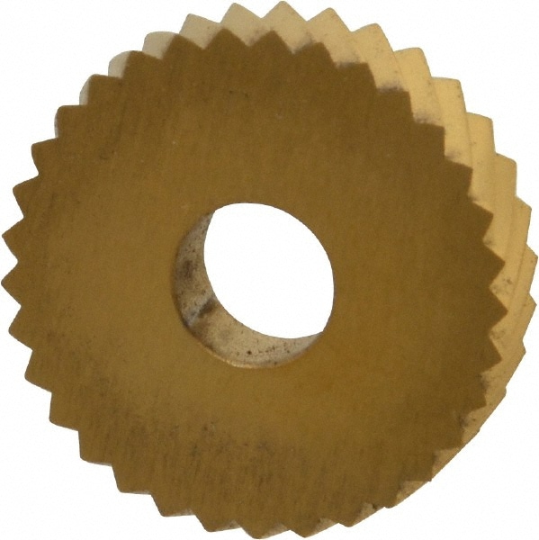 Dorian Tool 73310125438 Standard Knurl Wheel: 1" Dia, 90 ° Tooth Angle, 12 TPI, Diagonal, Cobalt Image