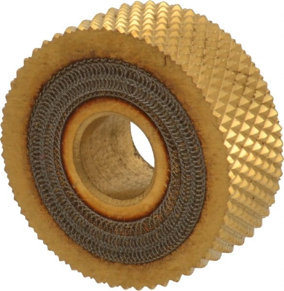 Dorian Tool 73310126008 Standard Knurl Wheel: 1" Dia, 90 ° Tooth Angle, 20 TPI, Diamond, High Speed Steel 