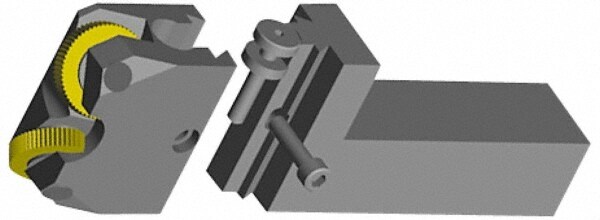 5 Inch Long x 1-1/4 Inch Wide x 2-1/4 Inch High Knurl Holder Shank