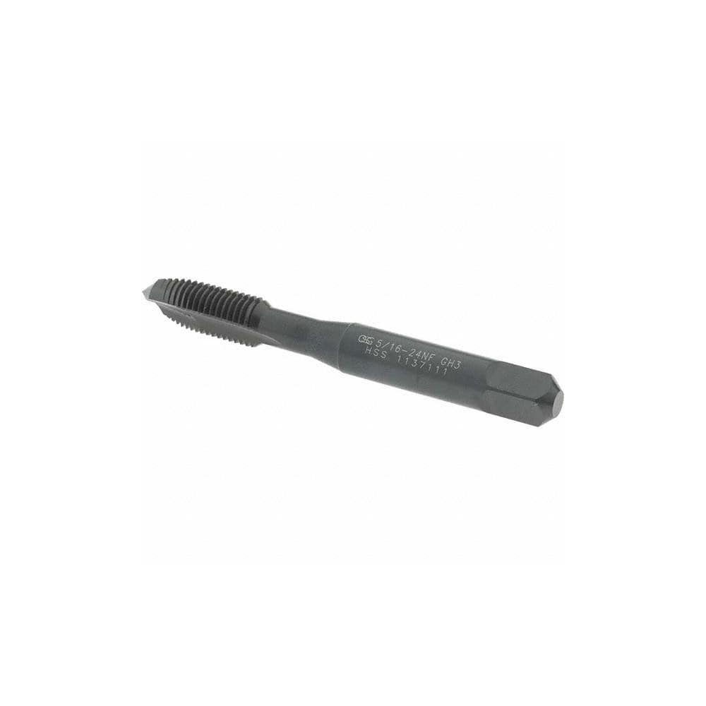 5//16 UNF 24 GH3 HIGH SPEED STEEL 2 FLUTE SPIRAL POINT PLUG TAP