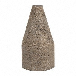 Abrasive Square Tip Plug: Type 19, Very Coarse, 5/8-11 Arbor Hole