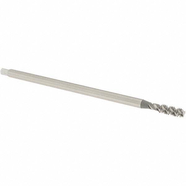 Extension Tap: 1/4-20, 3 Flutes, H3, Bright/Uncoated, High Speed Steel, Spiral Flute