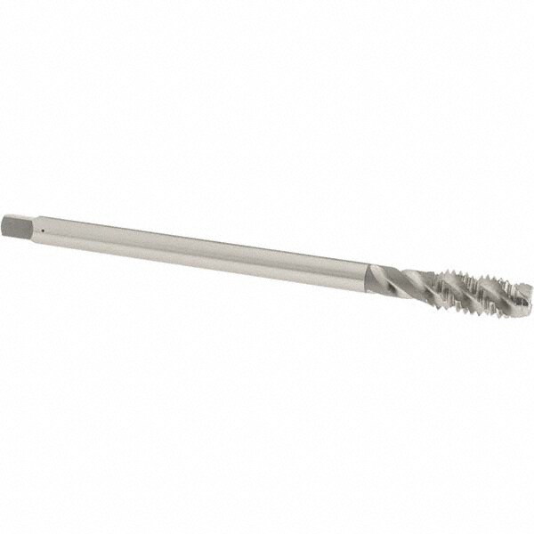 Extension Tap: 7/16-14, 3 Flutes, H3, Bright/Uncoated, High Speed Steel, Spiral Flute