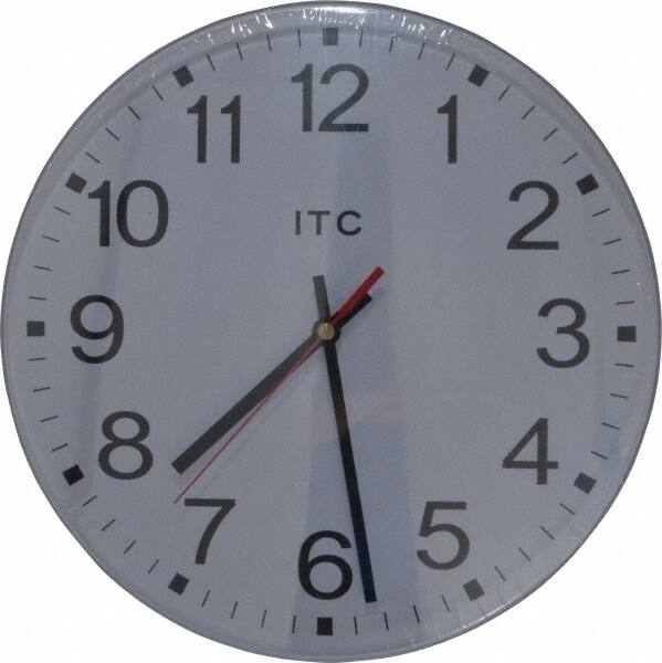 INFINITY INSTRUMENTS 90/1202 11-1/2 Inch Diameter, White Face, Dial Wall Clock 
