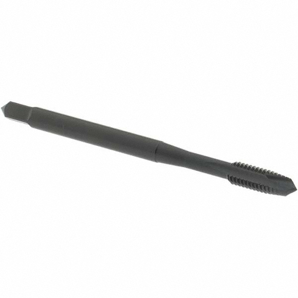 Spiral Point STI Tap: #4-40 UNC, 2 Flutes, Plug, Vanadium High Speed Steel, Oxide Finish