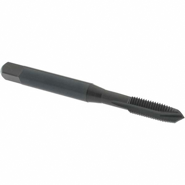 Spiral Point STI Tap: #10-32 UNF, 3 Flutes, Plug, Vanadium High Speed Steel, Oxide Finish