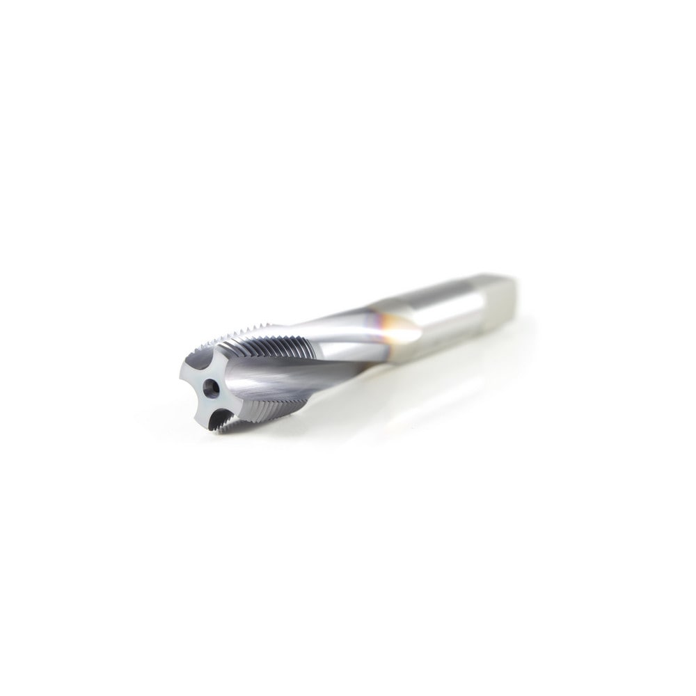 Spiral Flute Tap: #6-32 UNC, 2 Flutes, Modified Bottoming, Powdered Metal, Oxide Coated