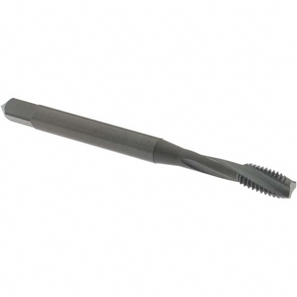 Spiral Flute Tap: #10-32 UNF, 3 Flutes, Modified Bottoming, Powdered Metal, Oxide Coated