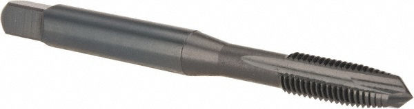 Spiral Point STI Tap: #10-32 UNF, 3 Flutes, Plug, Powdered Metal, Oxide Finish