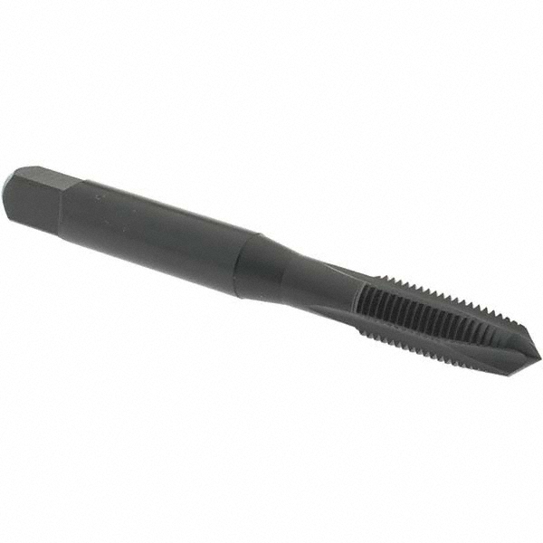 Spiral Point STI Tap: 1/4-28 UNF, 3 Flutes, Plug, Powdered Metal, Oxide Finish