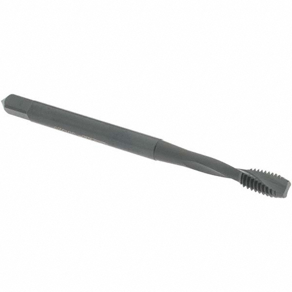 #4-40 UNC, 2 Flute, 15° Helix, Modified Bottoming Chamfer, Oxide Finish, Powdered Metal Spiral Flute STI Tap