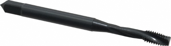 OSG 1716001 #6-32 UNC, 3 Flute, 15&deg; Helix, Modified Bottoming Chamfer, Oxide Finish, Powdered Metal Spiral Flute STI Tap Image