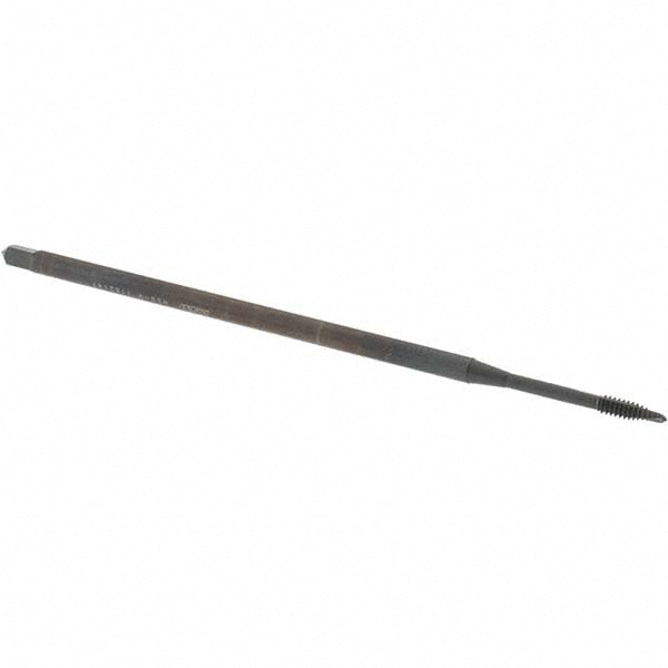 Extension Tap: 4-40, 2 Flutes, H2, Oxide Finish, Vanadium High Speed Steel, Spiral Point