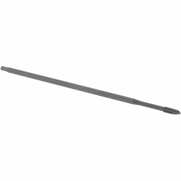 Extension Tap: 8-32, 3 Flutes, H3, Oxide Finish, Vanadium High Speed Steel, Spiral Point