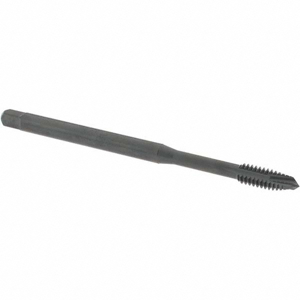 Extension Tap: 1/4-20, 3 Flutes, H3, Oxide Finish, Vanadium High Speed Steel, Spiral Point