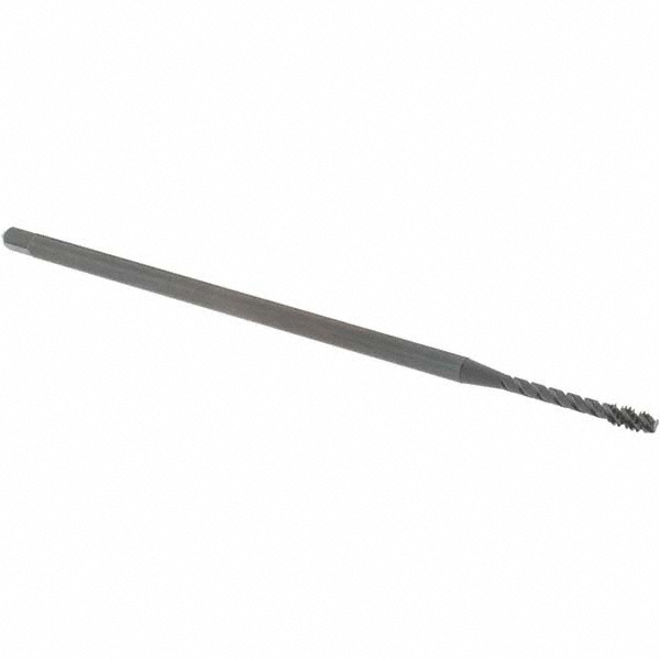 Extension Tap: 4-40, 3 Flutes, H2, Oxide Finish, Vanadium High Speed Steel, Spiral Flute