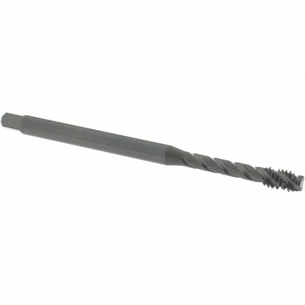 Extension Tap: 1/4-20, 3 Flutes, H3, Oxide Finish, Vanadium High Speed Steel, Spiral Flute