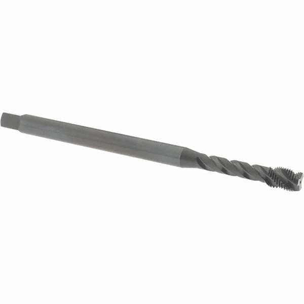 Extension Tap: 3/8-24, 3 Flutes, H3, Oxide Finish, Vanadium High Speed Steel, Spiral Flute