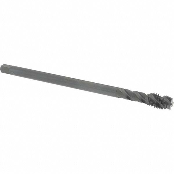 Extension Tap: 7/16-14, 3 Flutes, H3, Oxide Finish, Vanadium High Speed Steel, Spiral Flute