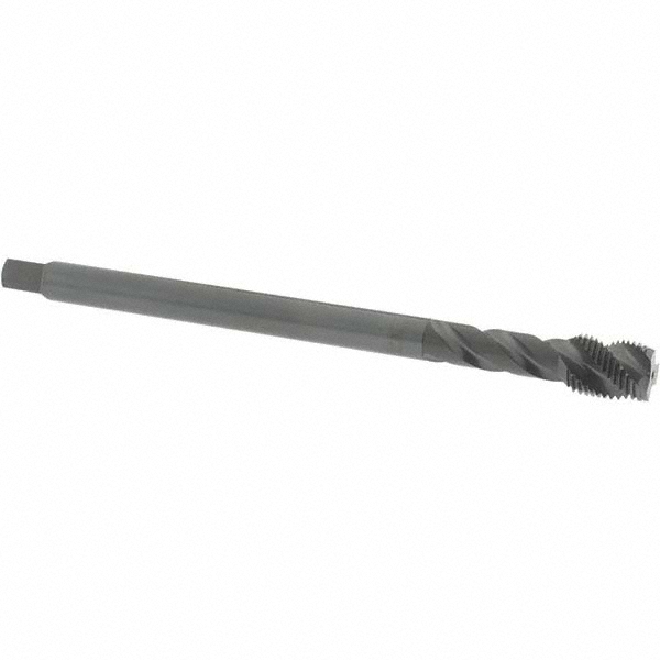 Extension Tap: 1/2-20, 3 Flutes, H3, Oxide Finish, Vanadium High Speed Steel, Spiral Flute