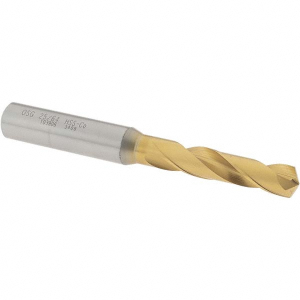 OSG 10390605 Screw Machine Length Drill Bit: 0.3906" Dia, 130 &deg;, Cobalt High Speed Steel Image