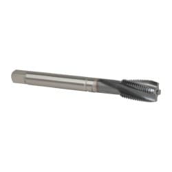 Spiral Flute Tap: 1/2-20, UNF, 4 Flute, Modified Bottoming, 2BX Class of Fit, Powdered Metal, TICN Finish