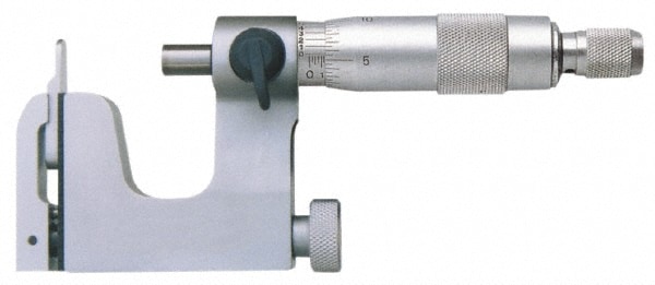 0 to 25 mm Range, Carbide Face, Satin Chrome Coated, Mechanical Multi Anvil Micrometer