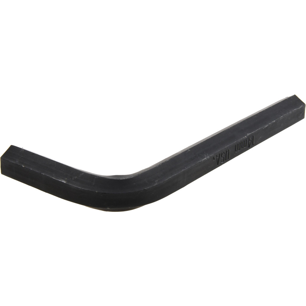 Metric Plain Hex Key Hex Key, 14 mm Tip Size, 5 3/8 in Long, 2 5/32 in Short