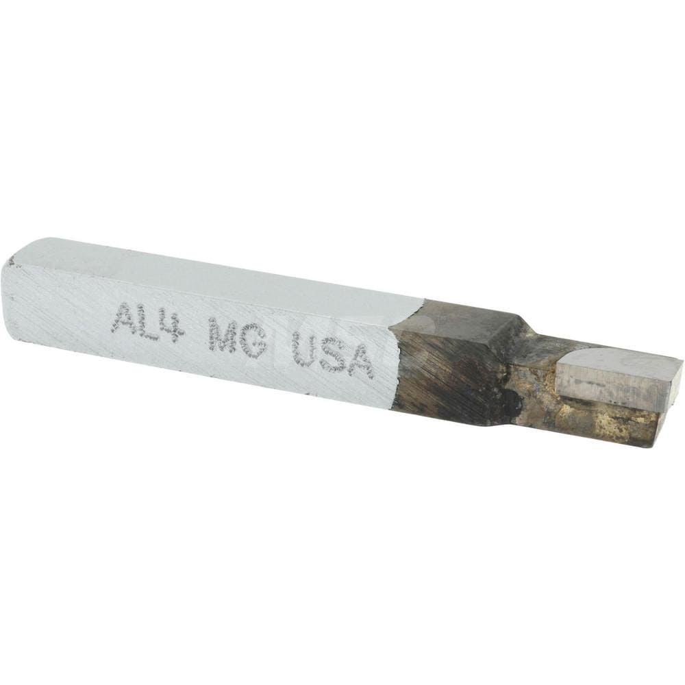 Single Point Tool Bit: 1/4'' Shank Width, 1/4'' Shank Height, Micrograin Solid Carbide Tipped, LH, AL, Square Shoulder Turning