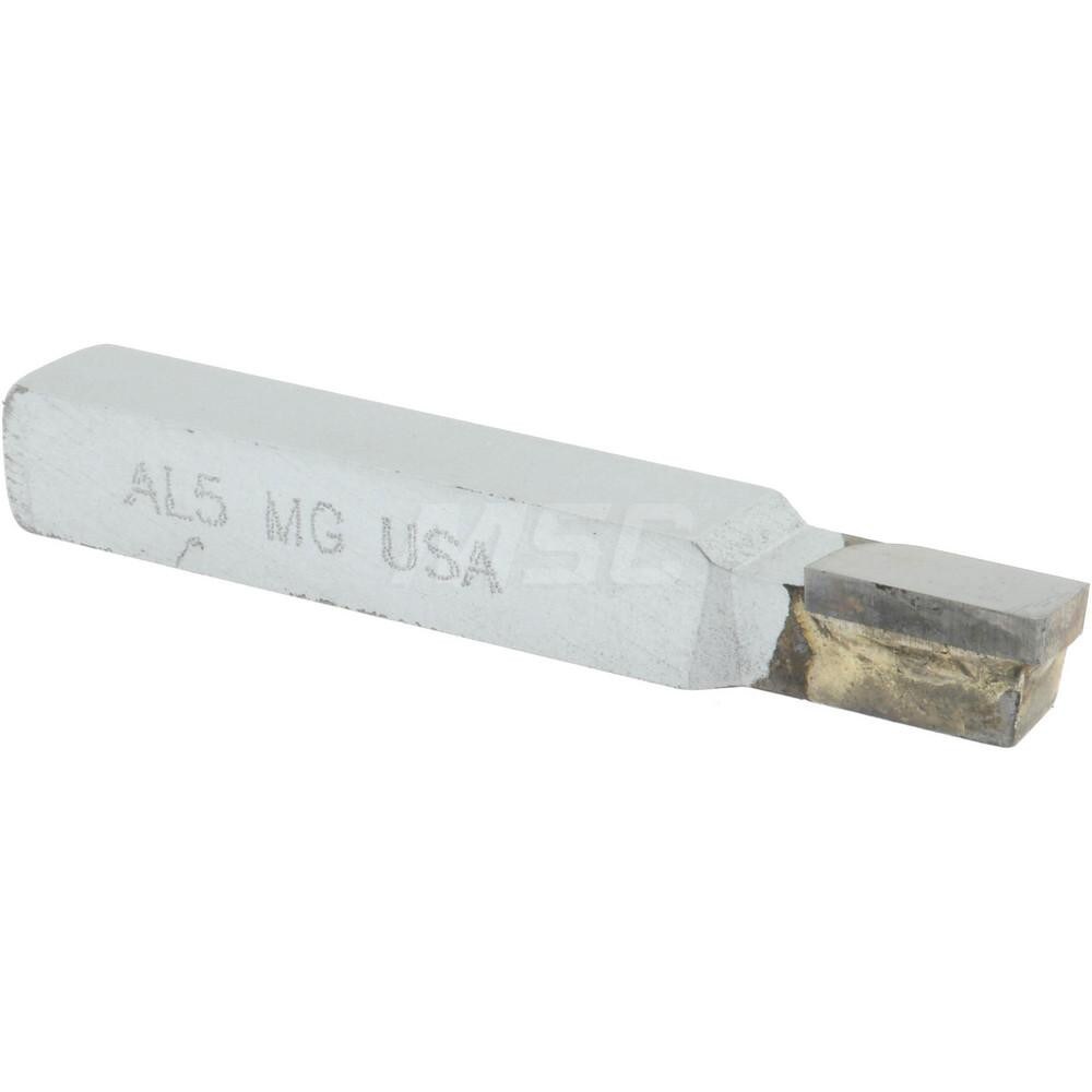 Single Point Tool Bit: 5/16'' Shank Width, 5/16'' Shank Height, Micrograin Solid Carbide Tipped, LH, AL, Square Shoulder Turning
