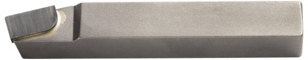 Single Point Tool Bit: 1/4'' Shank Width, 1/4'' Shank Height, Micrograin Solid Carbide Tipped, LH, BL, Lead Angle Turning
