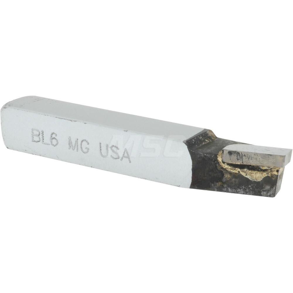 Single Point Tool Bit: 3/8'' Shank Width, 3/8'' Shank Height, Micrograin Solid Carbide Tipped, LH, BL, Lead Angle Turning