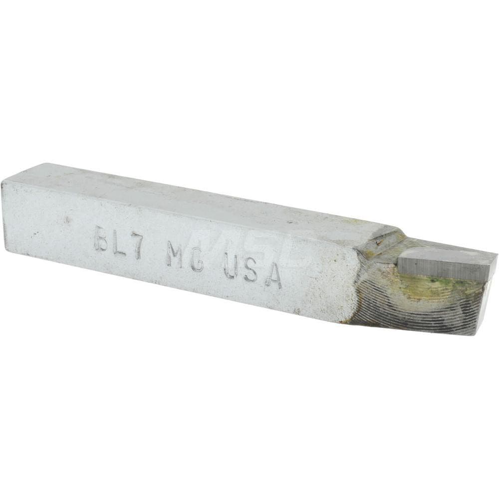 Single Point Tool Bit: 7/16'' Shank Width, 7/16'' Shank Height, Micrograin Solid Carbide Tipped, LH, BL, Lead Angle Turning