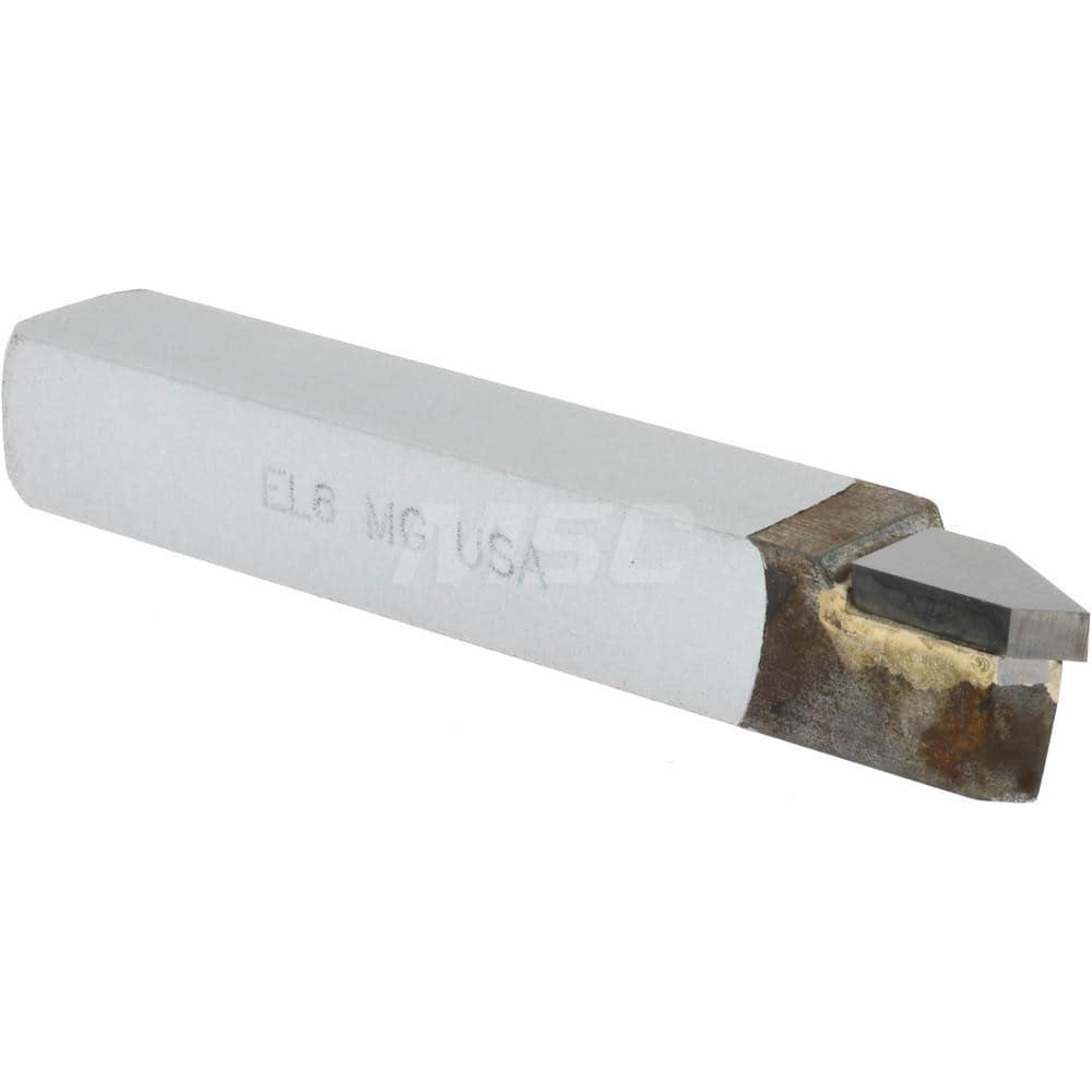 Single Point Tool Bit: 1/2'' Shank Width, 1/2'' Shank Height, Micrograin Solid Carbide Tipped, LH, EL, Offset Threading