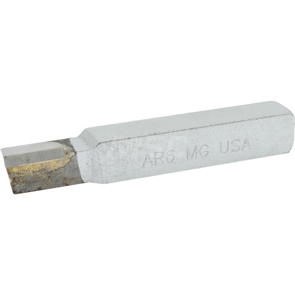 Single Point Tool Bit: 3/8'' Shank Width, 3/8'' Shank Height, Micrograin Solid Carbide Tipped, RH, AR, Square Shoulder Turning