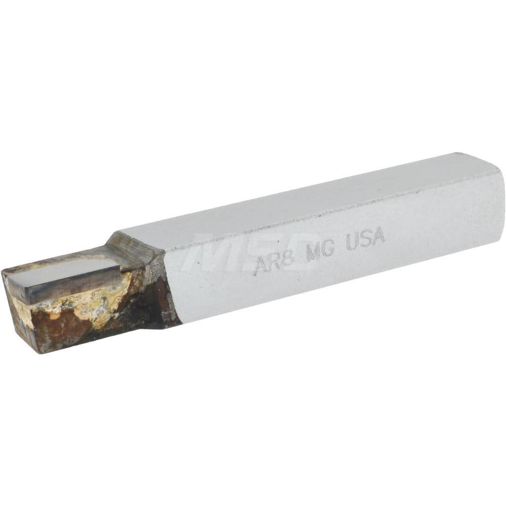 Single Point Tool Bit: 1/2'' Shank Width, 1/2'' Shank Height, Micrograin Solid Carbide Tipped, RH, AR, Square Shoulder Turning